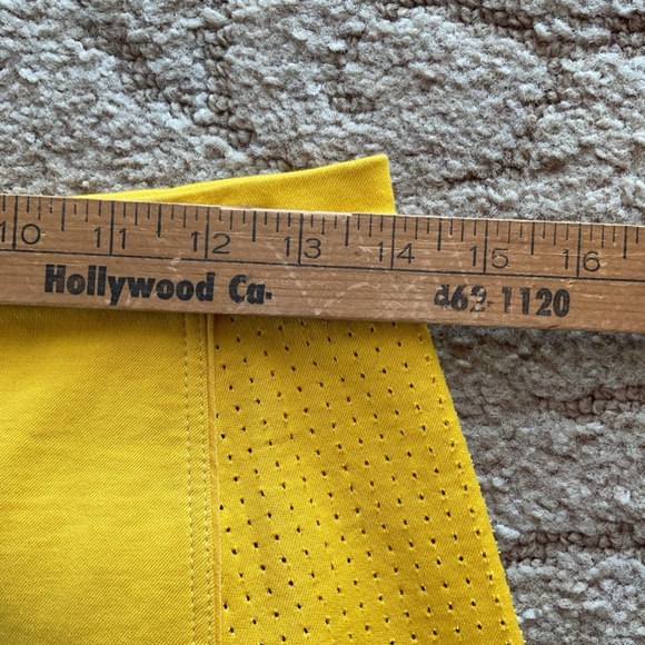 FENDI Women’s Sz 40 (US 8/10) Wool Cotton Silk Lined Yellow Button Front Skirt - Picture 11 of 13